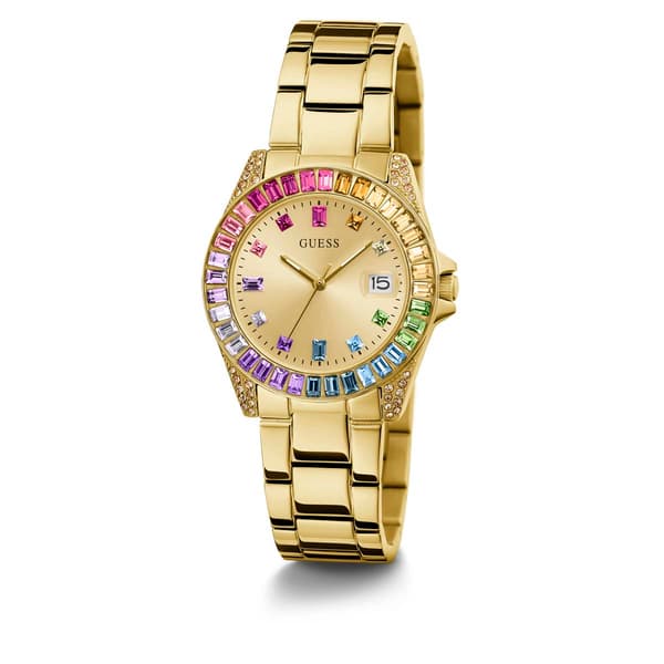 Womens Guess Watches&#174; Gold Tone Analog Watch-GW0475L3