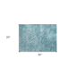 HomeRoots Indoor Outdoor Teal Abstract Non Skid Accent Rug - image 3