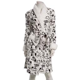 Juniors Peanuts™ Snoopy Toss Sherpa Trim  Wrap Robe