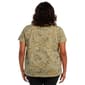 Plus Size Architect® Short Sleeve Floral Slub Tee - image 2