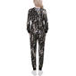 Petite NY Collection Long Sleeve Hooded Camo Jogger Set - image 2