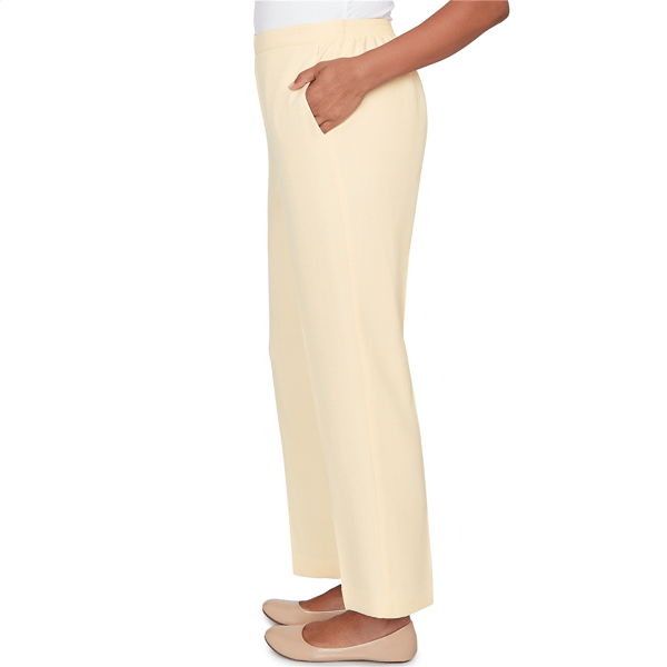 Petites Alfred Dunner Al Fresco Tailored Flat Front Slant Pocket