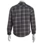 Mens Mountain Ridge Plaid Fleece CPO Jacket - Black/Grey - image 3