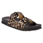 Womens Capelli New York Leopard Double Strap Slide Sandals - image 1