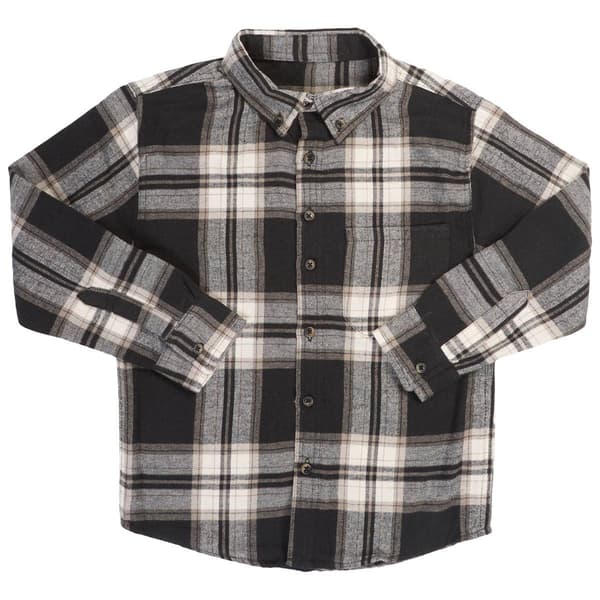 Boys (8-20) Architect(R) Flannel Shirt - Black/Sand - image 