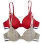 WomensTommy Hilfiger Stylish 2pk. Pushup Underwire Micro Bras - image 1