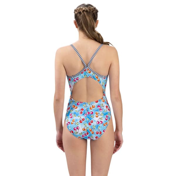 Womens Dolfin® Uglies V-2 Back Wild Cherry One Piece Swimsuit