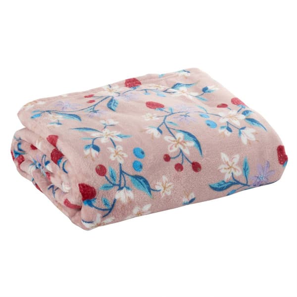 Ashley Cooper(tm) Strawberry Fields Print Plush Throw - image 