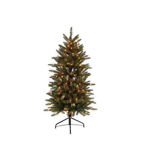 4.5ft. Pre-lit Slim Franklin Fir Tree