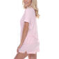 Womens White Mark Short Sleeve Pajama Set - image 3
