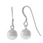 Forever New Sterling Silver 8mm Bead Fishhook Drop Earrings - image 1