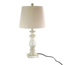Fangio Lighting Resin Antique White Table Lamp