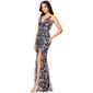 Juniors Blondie Nites Butterfly Sequin Lace-Up Back Sheath Dress - image 5