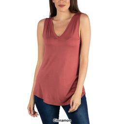 Womens 24/7 Comfort Apparel V-Neck Tunic Tank