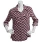 Petite Notations 3/4 Roll Tab Lattice Casual Button Down - image 1