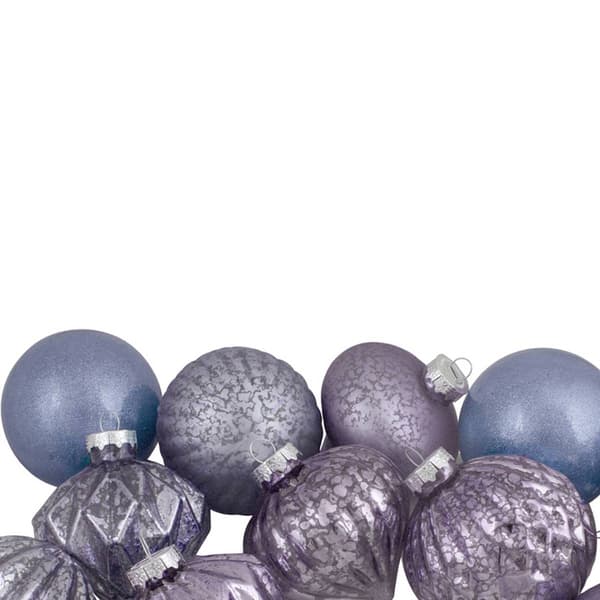 Northlight 12ct. Lavender & Blue Glass Ball Christmas Ornaments