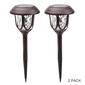 Alpine Solar Brown Pathway LED Lights - Set of 2 - image 1