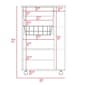 FM FURNITURE Shelton White Kitchen Cart - image 7