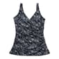 Plus Size Dolfin® Aquashape Botanical Wrap Tankini Swim Top - image 7