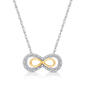 Nova Star&#40;R&#41; Two-Tone Lab Grown Diamond Double Ribbon Pendant - image 1