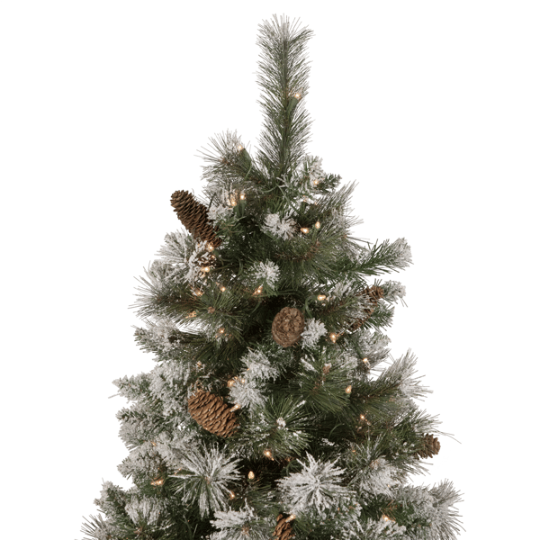 Northlight Real Touch™ 7.5ft. Pre-lit Snow Pine Christmas Tree