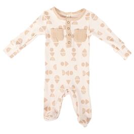 Baby Unisex &#40;3-9M&#41; Peyton & Scout Geometric Footie Pajamas