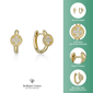 Brilliant Grown 18kt. Gold-Plated Lab-Grown Diamond Hoop Earrings - image 5
