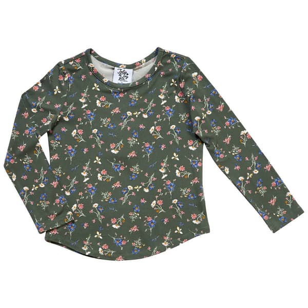 Girls (7-16) Jolie & Joy Long Sleeve Yummy Ditsy Floral Tee