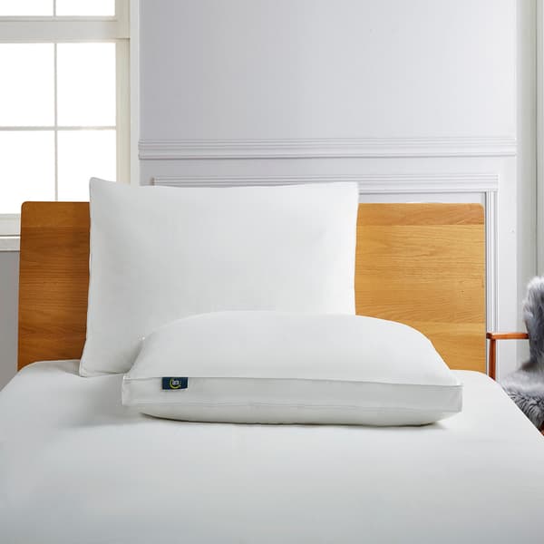 Serta&#174; 233 TC Goose Feather Down Fiber Side Sleeper Pillows