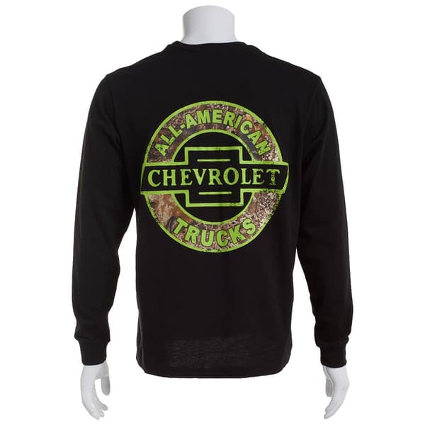 Mens Buckhorn River Chevrolet Graphic Short Sleeve Tee - Black