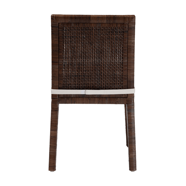 bali & pari Sofia Rattan Dining Chair with Cushion