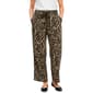 Womens Chloe & Jasmine Wide Leg Abstract Leaf Tie Front Pants - image 1