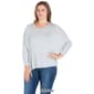 Plus Size 24/7 Comfort Apparel Dolman Long Sleeve Top - image 5