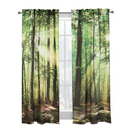 Habitat Photo Reel Forest Trees Curtain Panel Pair