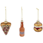 Northlight 3pc. Pizza Burger and Beer Glass Christmas Ornaments - image 2