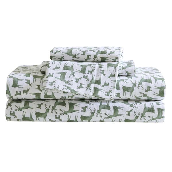 Eddie Bauer Deer Camp Cotton Flannel Sheet Set