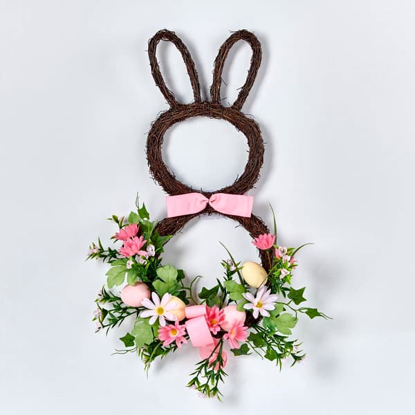 Grapevine Rabbit Tails Bow At Neck - image 