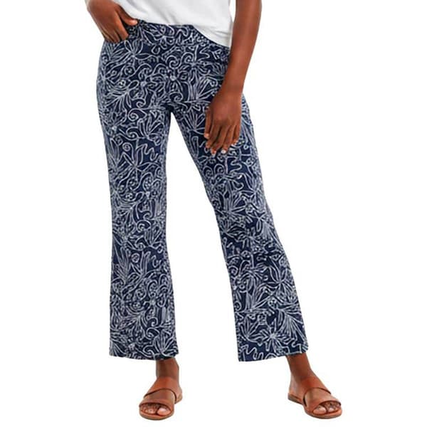Womens Robert Louis Floral O-Ring Wide Leg Pants - image 