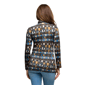 Womens 24/7 Comfort Apparel Mock Neck Long Sleeve Printed Top - image 3