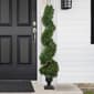 Northlight Seasonal 4.5ft. Pre-Lit Artificial Cedar Spiral Tree - image 2
