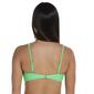 Juniors California Sunshine Mint Spark Textured Bikini Swim Top - image 2