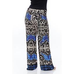 Plus Size White Mark Printed Palazzo Pants
