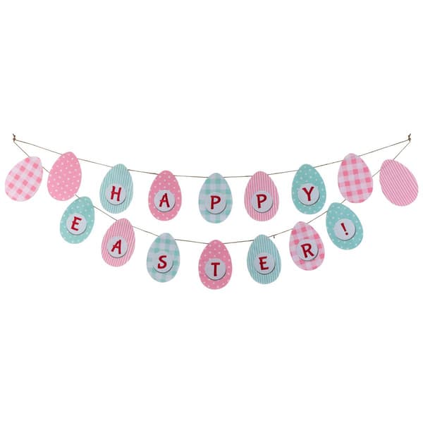 Northlight Seasonal Pastel Happy Easter Hanging Banner