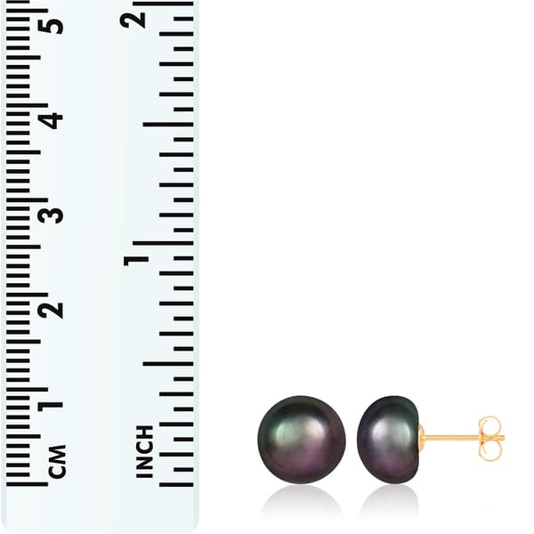 Splendid Pearls 14kt. Gold 9mm Freshwater Pearl Stud Earrings