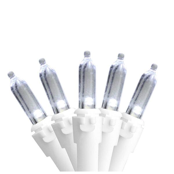 Northlight Seasonal 50ct. White LED Christmas Lights - White Wire - image 