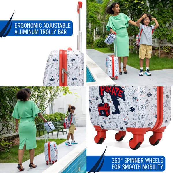 Nautica Adventure 5pc. Kids Pirate Ahoy Luggage Set