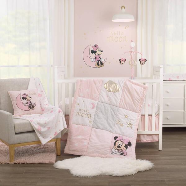 Disney 3pc. Minnie Mouse Twinkle Twinkle Crib Bedding Set - image 