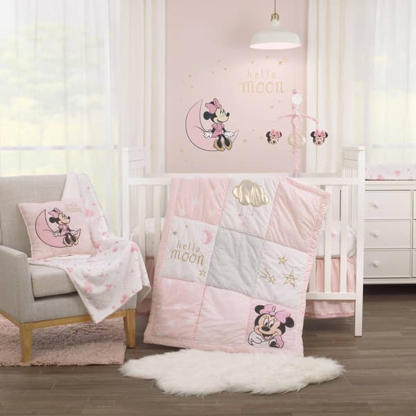 Disney 3pc. Minnie Mouse Twinkle Twinkle Crib Bedding Set