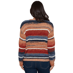 Plus Size Skye’s the Limit Urban Heirloom Marled Stripe Sweater