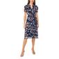 Petite MSK Caterpillar Sleeve Print Midi Dress - image 1